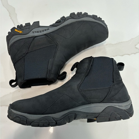 Merrell Men's Moab Adventure Chelsea Waterproof $160 Boot Black J61847 Sz 10 - Picture 7 of 9